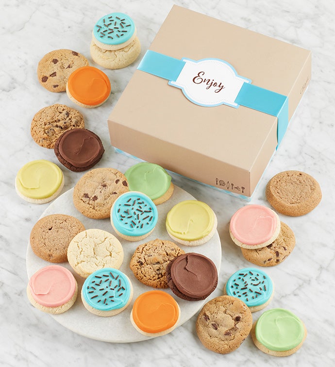 Cheryl’s Cookie Gift Box with Message Tag - 24 Cookies - Enjoy